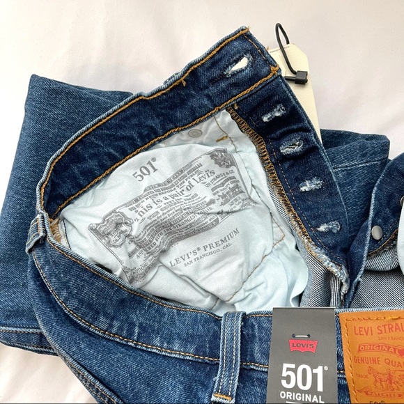 Levi’s 501 Original Stretch Cropped Women - Picture 5 of 8